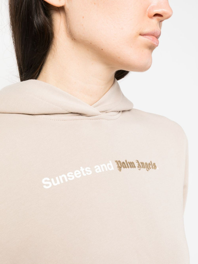 Palm Angels Sunset cotton hoodie | Urbalenti™ NYC