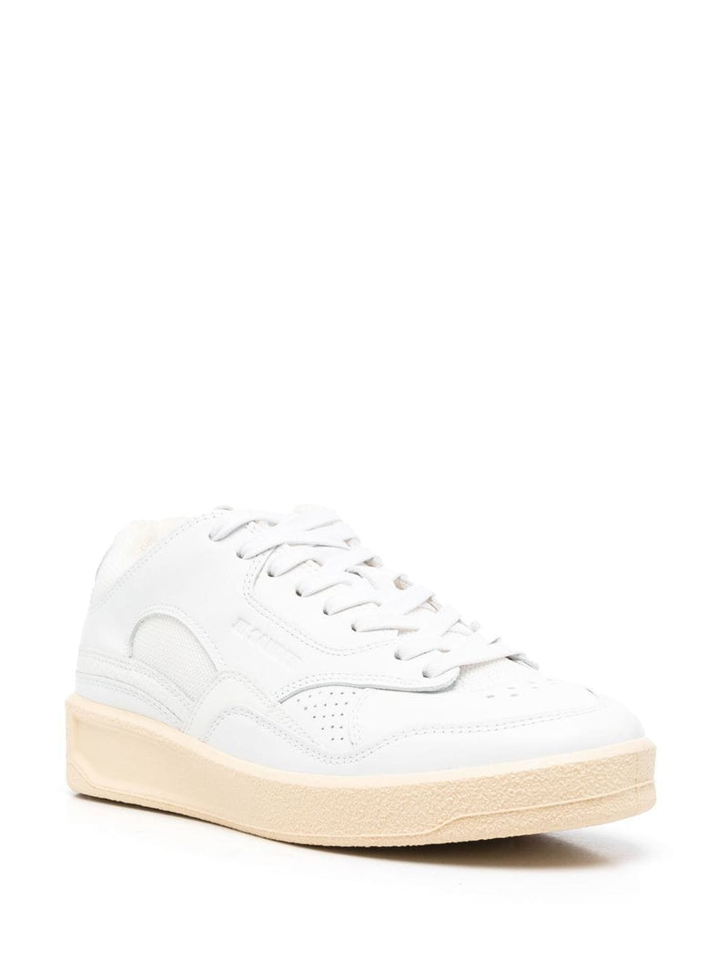 Jil Sander Panelled Low-Top Leather Sneakers - 36 | Urbalenti | Urbalent... | Urbalenti™ NYC