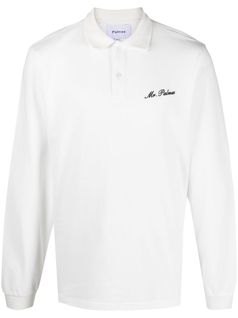Palmes Palmes Logo organic cotton polo shirt