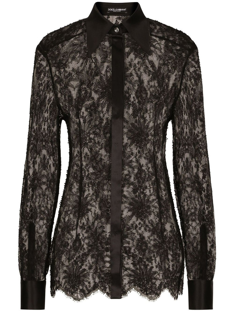 Dolce & Gabbana Semi-transparent shirt | Urbalenti™ NYC