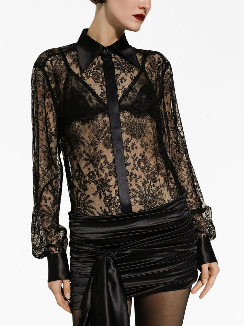 Dolce & Gabbana Semi-transparent shirt | Urbalenti™ NYC
