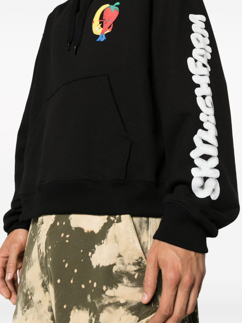 Sky High Farm Workwear Sky High Farm Workwear Logo cotton hoodie