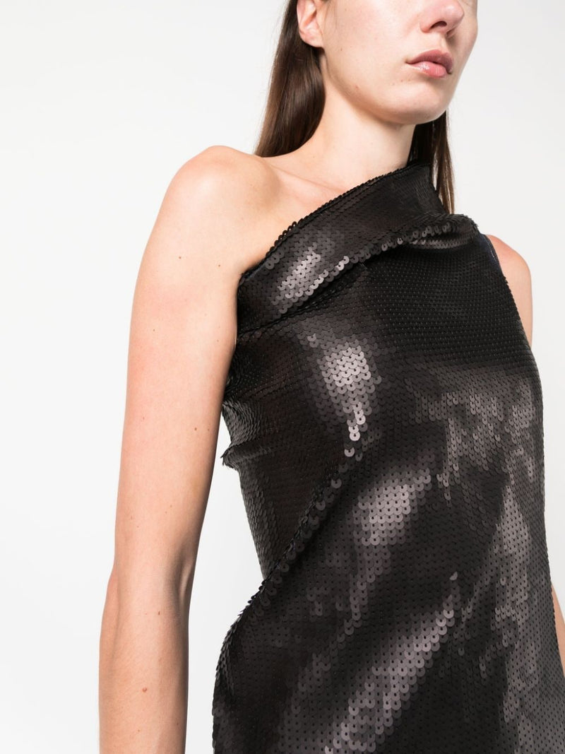 Rick Owens Rick Owens Embroidered denim long dress