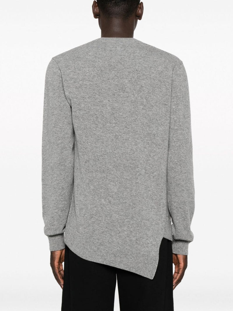 Comme Des Garcons Comme Des Garcons x Lacoste Asymmetric Wool Sweater