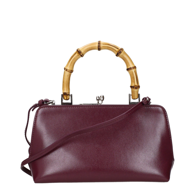 Jil Sander Red Leather Handbag