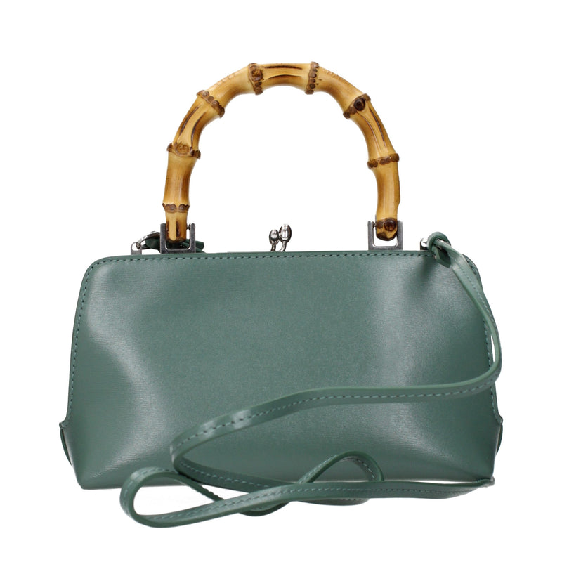 Jil Sander Green Leather Handbag