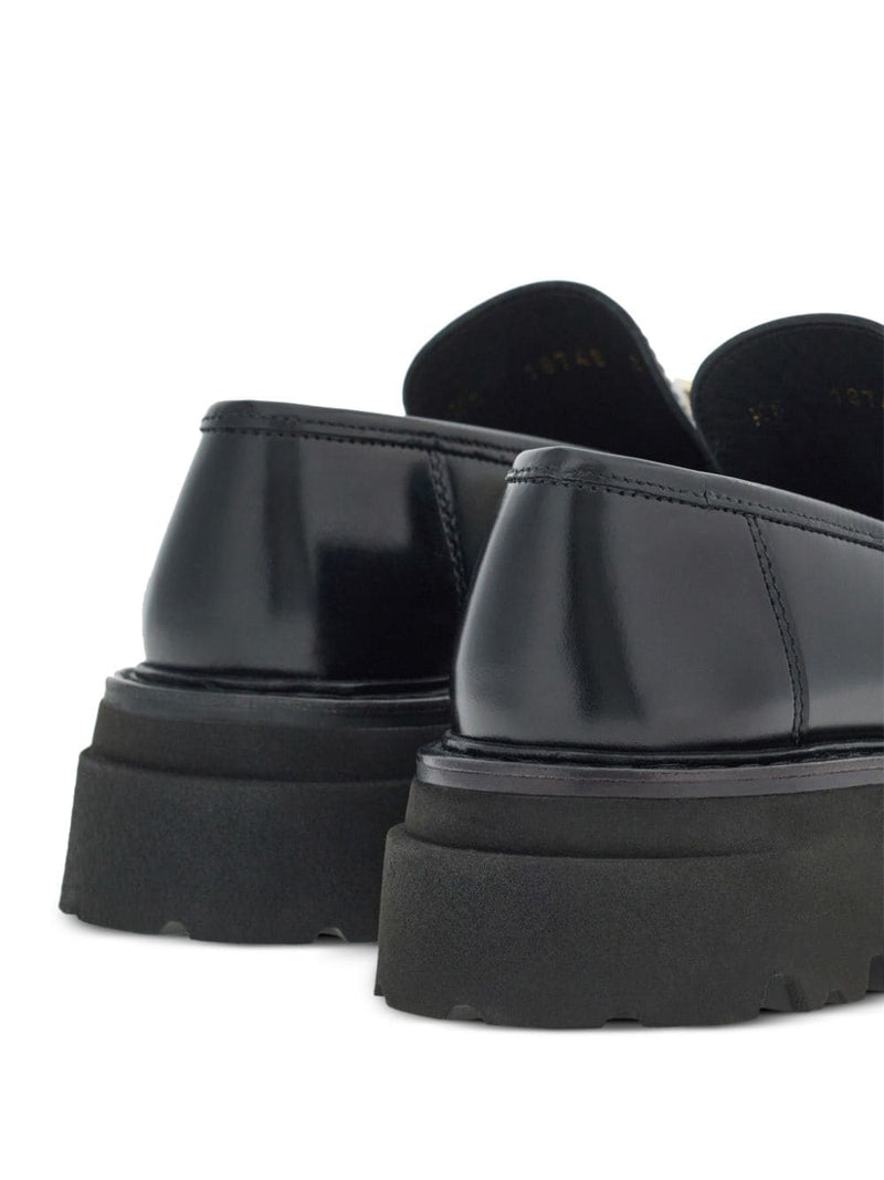 Ferragamo Gancini-buckle Leather Loafers | Urbalenti™ NYC