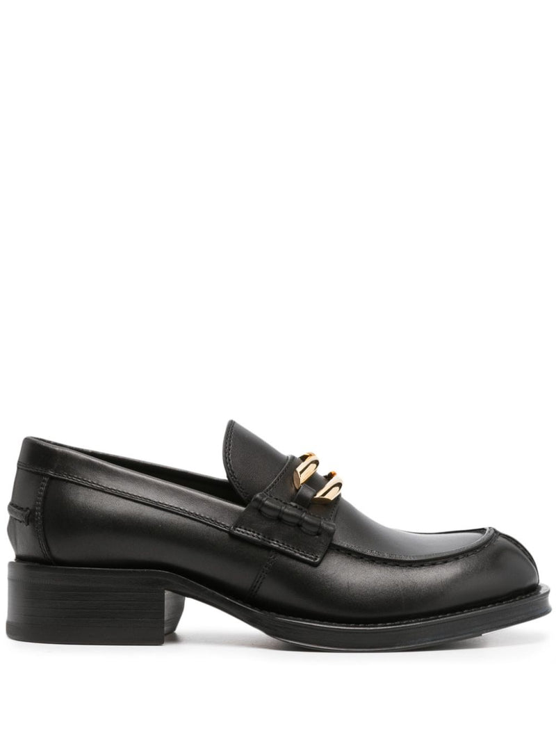 Lanvin Lanvin Black Medley Leather Loafers