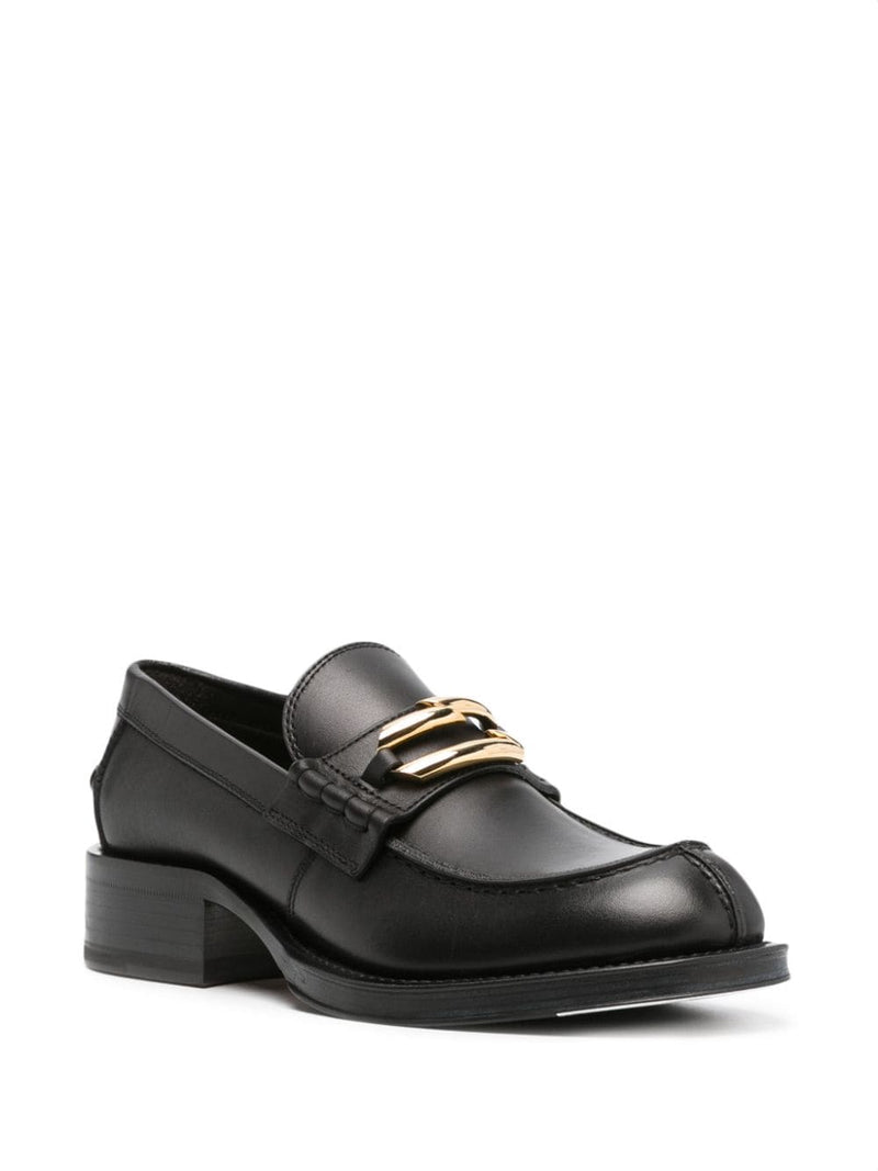 Lanvin Lanvin Black Medley Leather Loafers