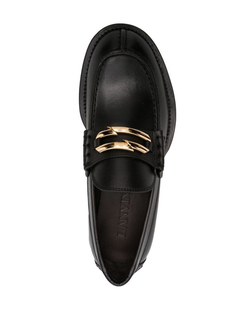 Lanvin Lanvin Black Medley Leather Loafers