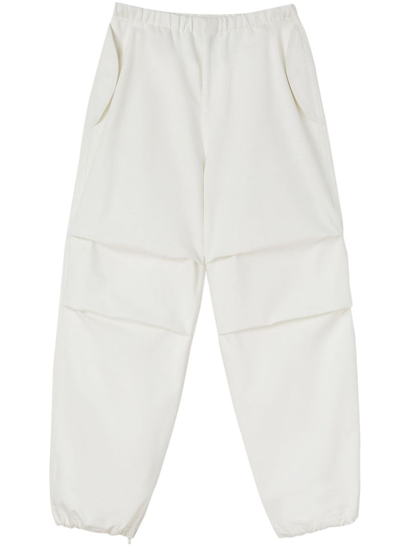 Jil Sander Fashion Tapered cotton trousers | Urbalent... | Urbalenti™ NYC
