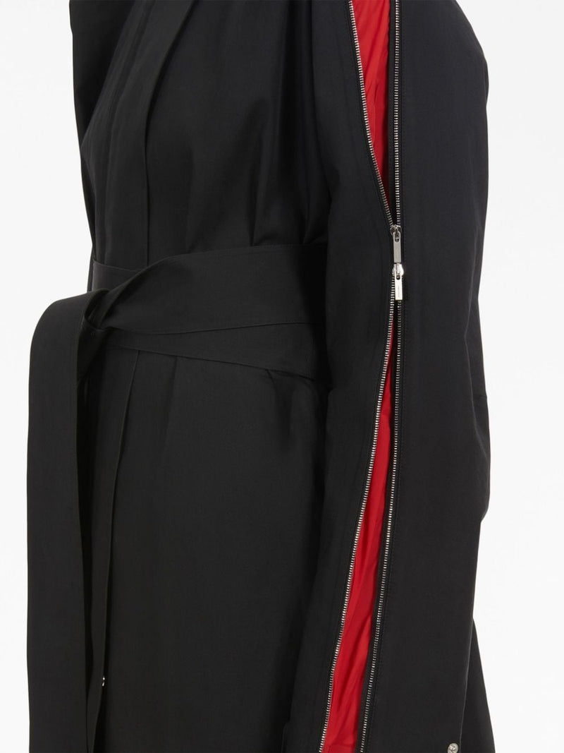 Ferragamo Zip-detail cotton belted trench coat | Urbalenti™ NYC