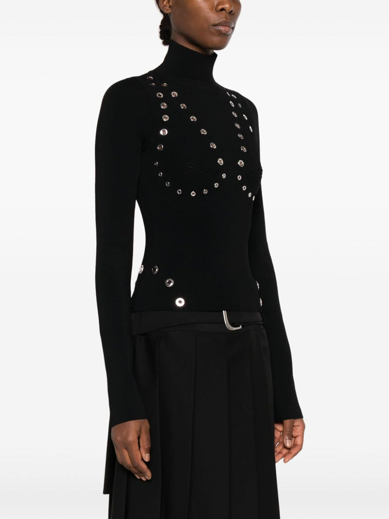 Off White Fashion High neck viscose sweater - Style KNI0011000 | Urbalen... | Urbalenti™ NYC
