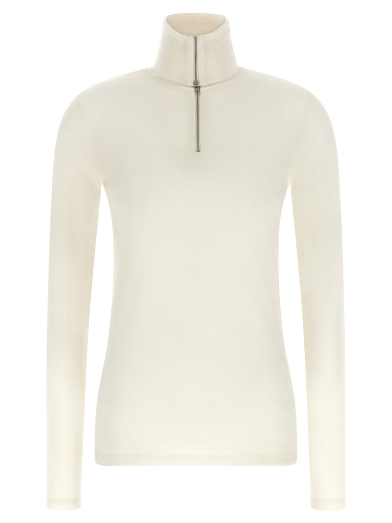 Jil Sander White Polyester Cardigan