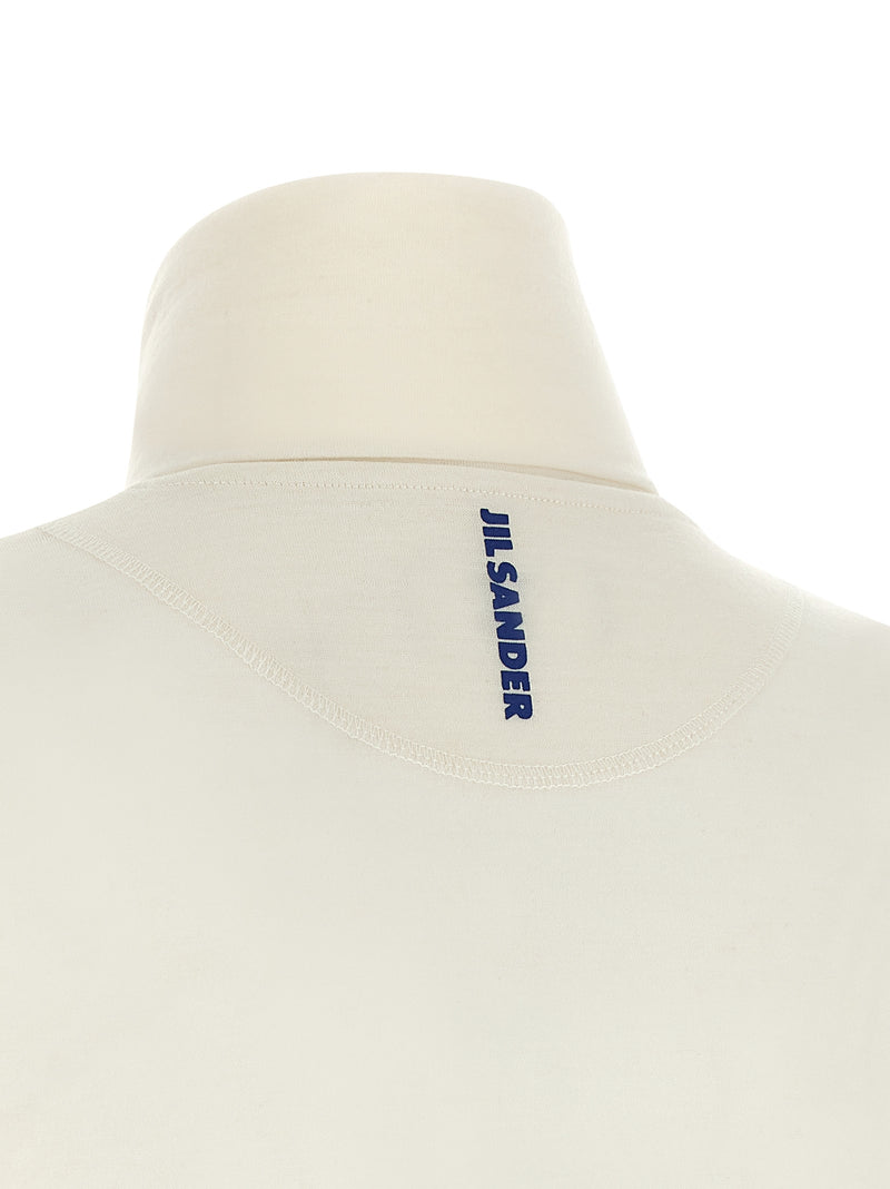 Jil Sander White Polyester Cardigan