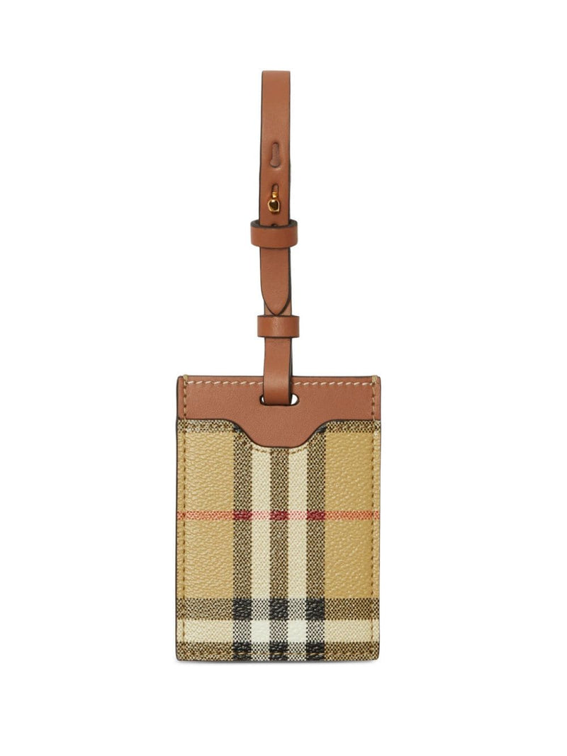 Burberry checkered luggage tag | Urbalenti™ NYC