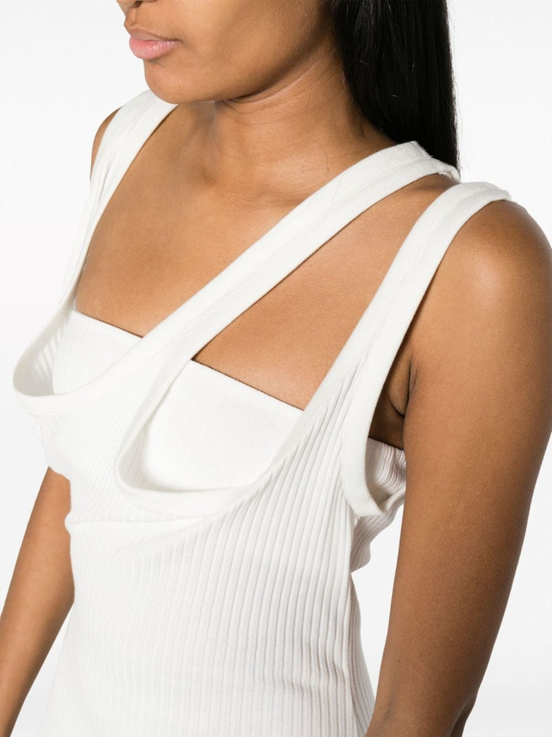 The Attico Ribbed jersey midi dress - Runway - Style 125J043001 | Urbale... | Urbalenti™ NYC
