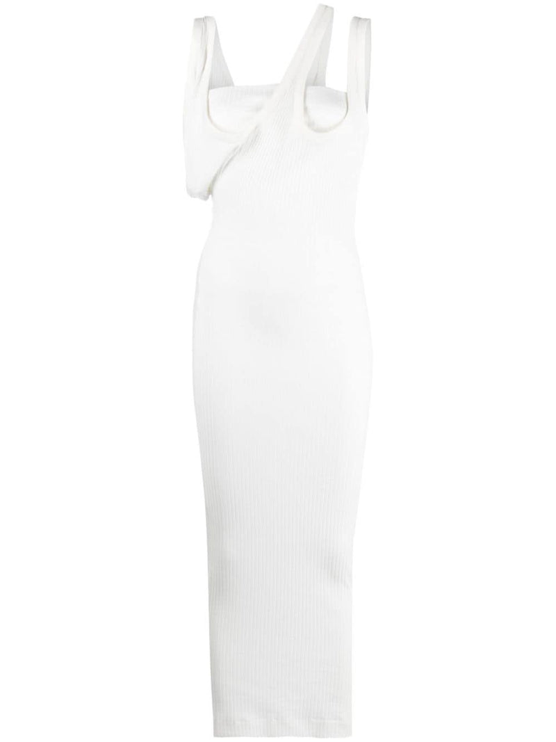 The Attico Ribbed jersey midi dress - Runway - Style 125J043001 | Urbale... | Urbalenti™ NYC