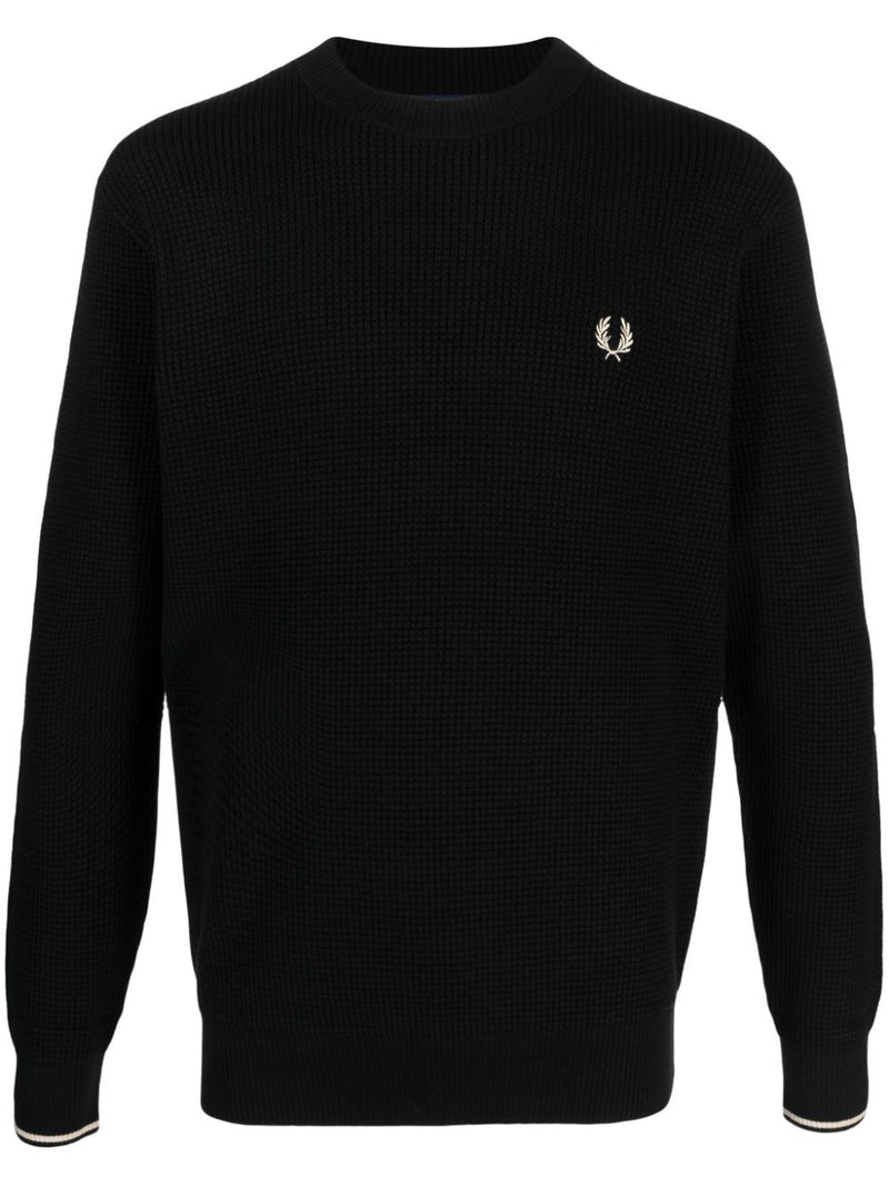 Fred Perry Fred Perry Conscious Criteria page Logo cotton crewneck jumper