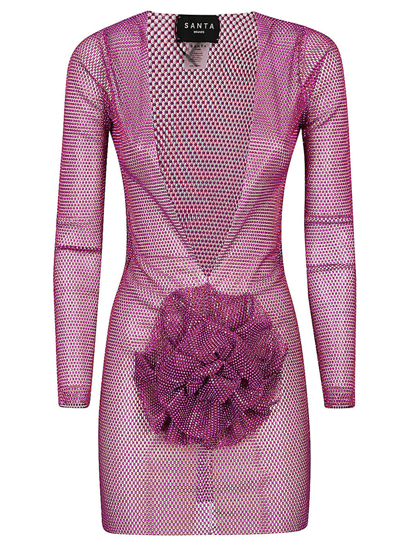 Santa Brand Santa Brand Flower-applique mini dress