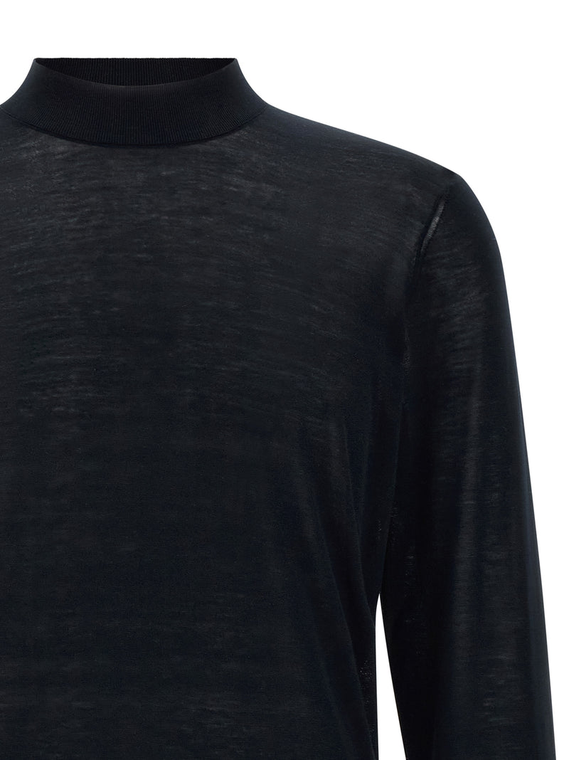 Brunello Cucinelli Blue Silk Cardigan