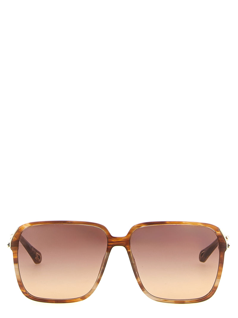 Chloé Brown Acetate Sunglasses