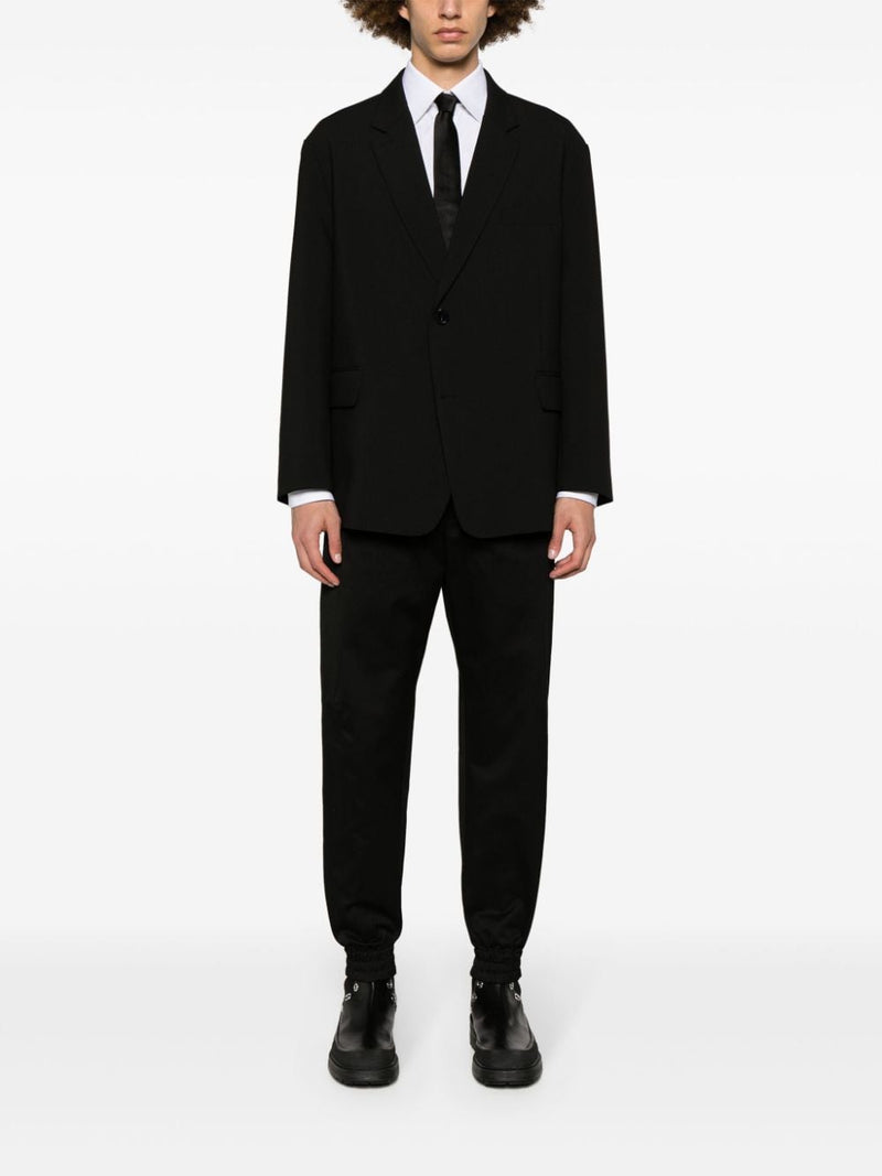 Alexander McQueen Tapered-leg cotton trousers | URBALENTI™