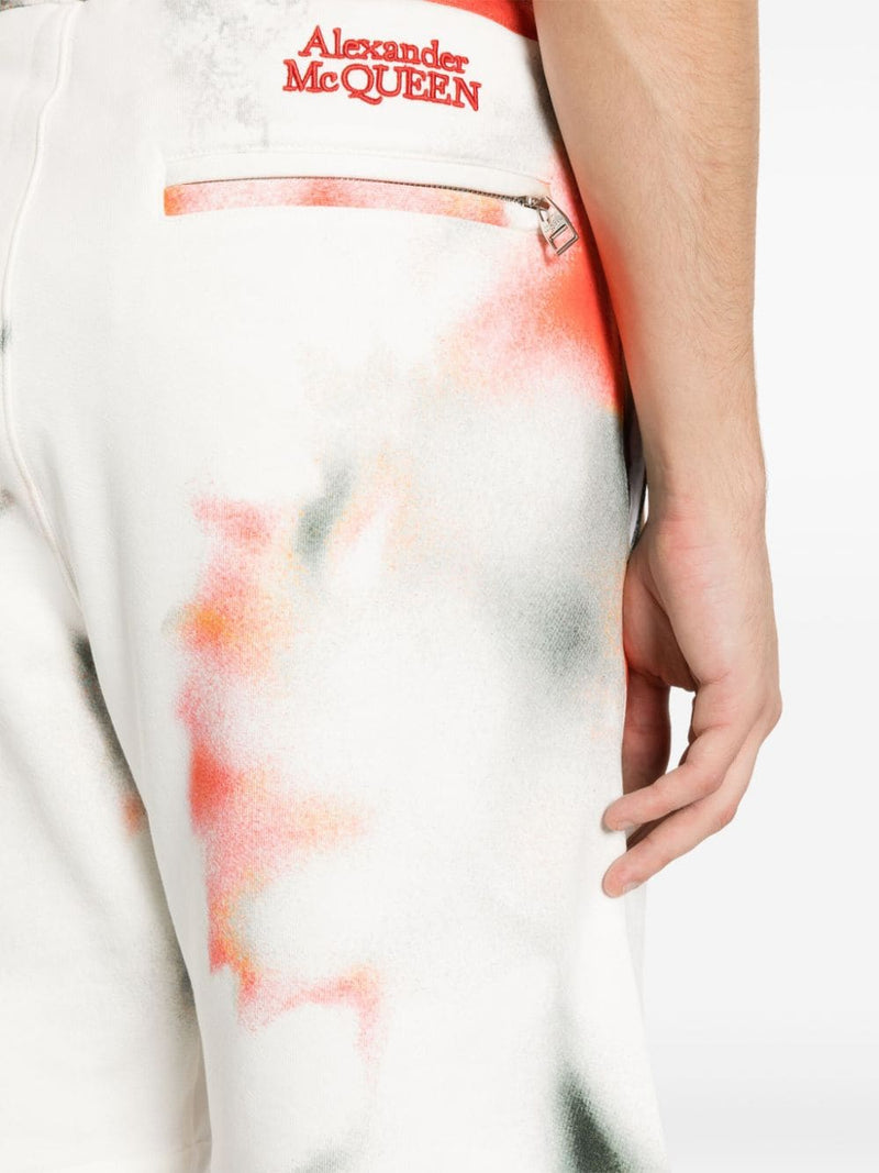Alexander McQueen Tie-dye bermuda shorts | Urbalenti™ NYC