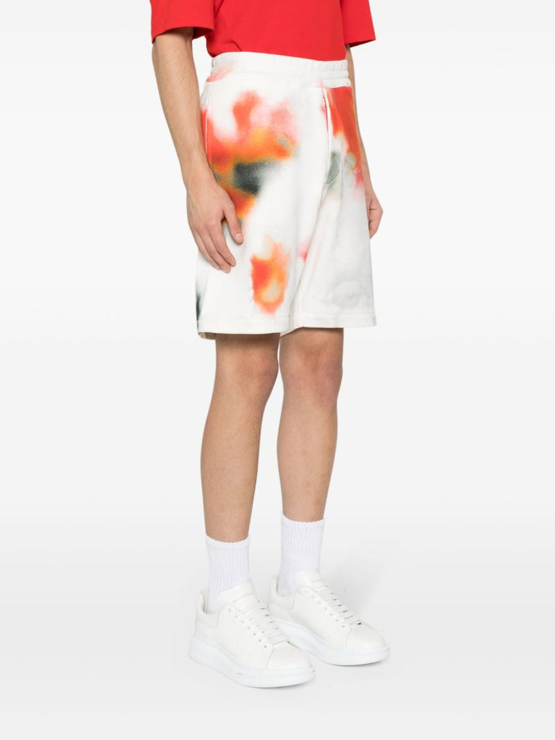 Alexander McQueen Tie-dye bermuda shorts | Urbalenti™ NYC
