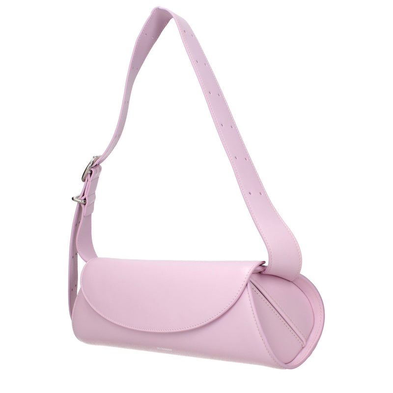 Jil Sander Pink Leather Crossbody Bag