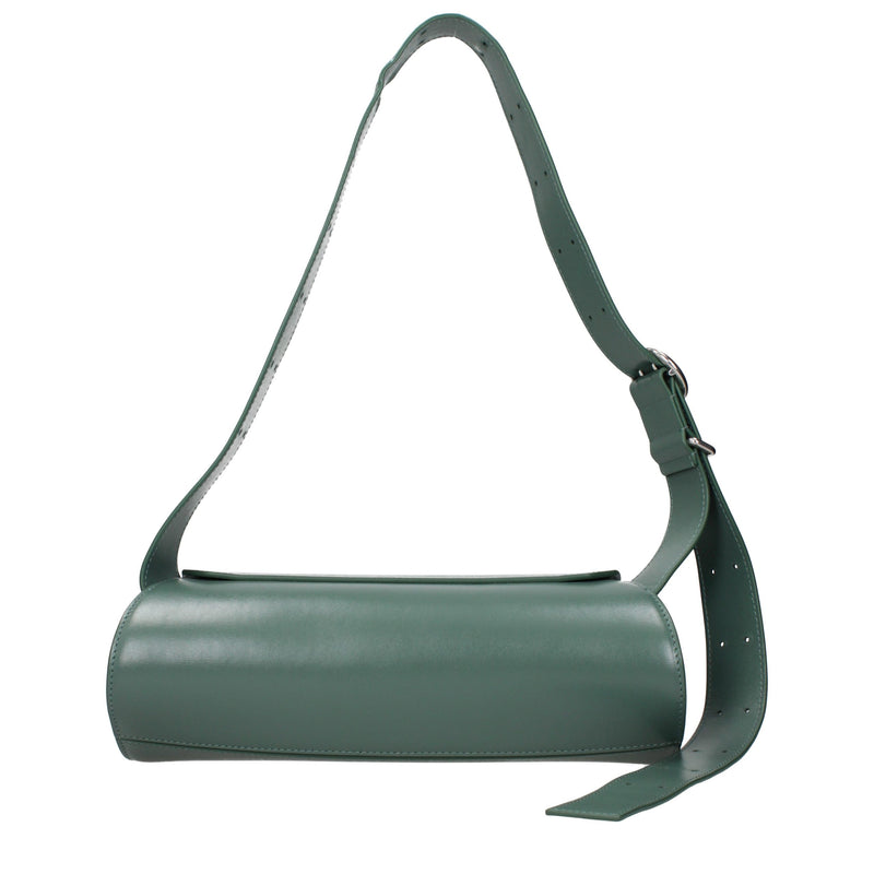 Jil Sander Green Leather Crossbody Bag