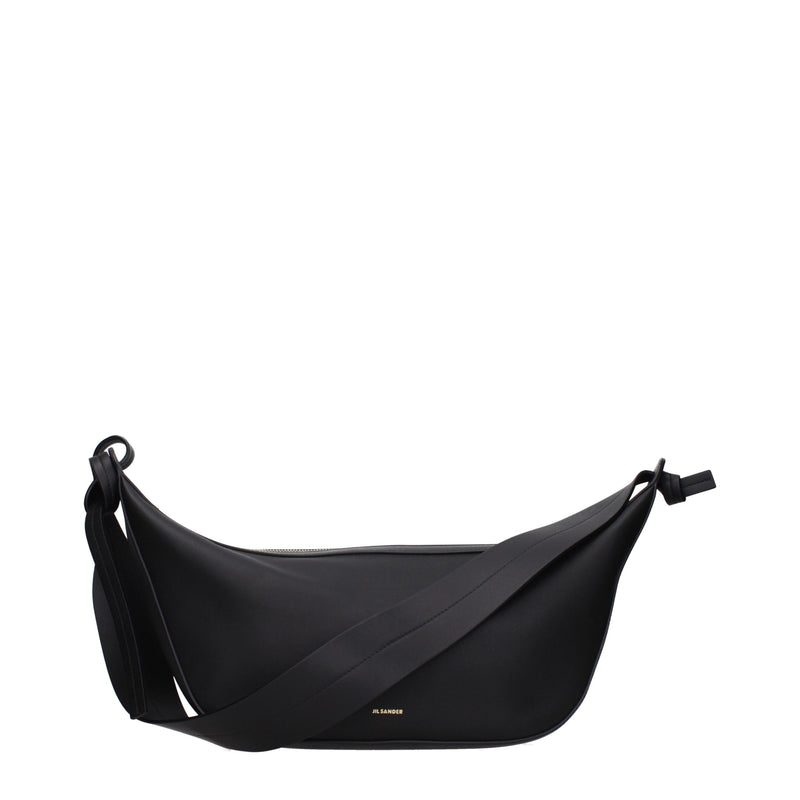 Jil Sander Black Leather Shoulder Bag