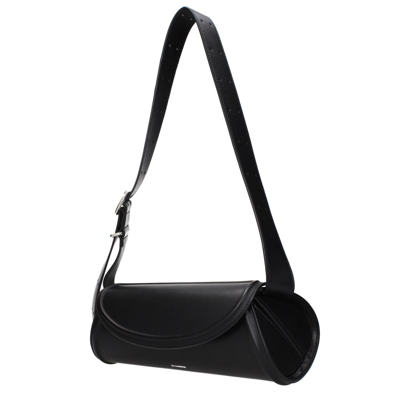 Jil Sander Black Leather Crossbody Bag