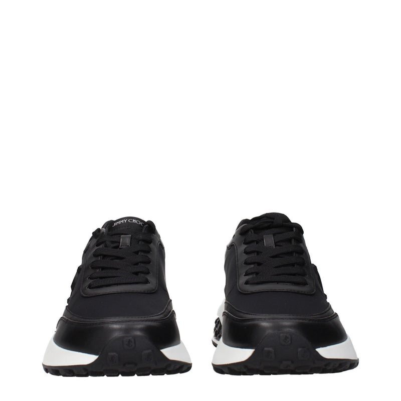 Jimmy Choo Black Fabric Athletic Sneakers
