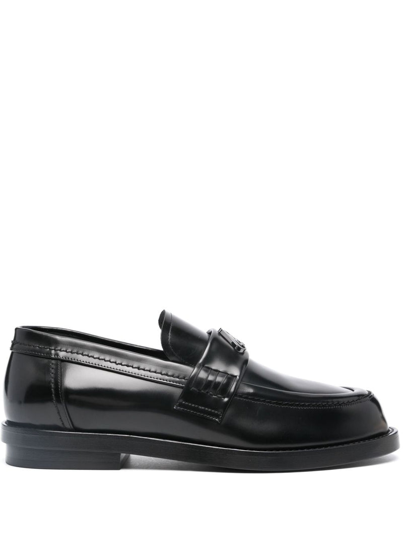 Alexander McQueen logo-plaque Leather Loafers | Urbalenti™ NYC