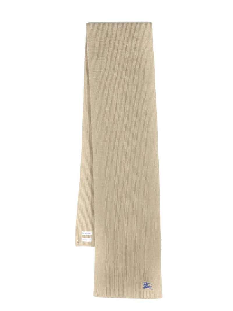 Burberry EKD-embroidered cashmere scarf | Urbalenti™ NYC