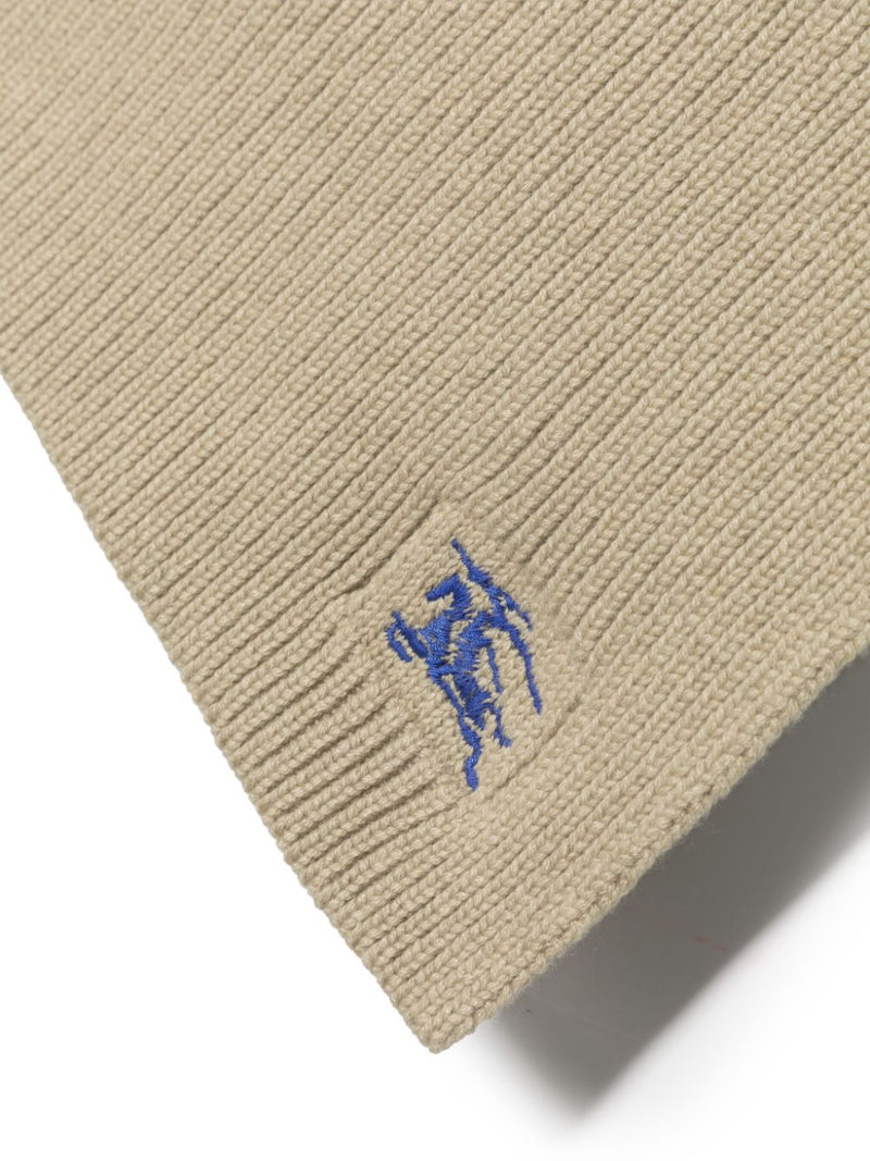 Burberry EKD-embroidered cashmere scarf | Urbalenti™ NYC