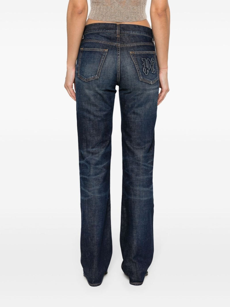 Palm Angels Straight leg denim jeans | Urbalenti™ NYC