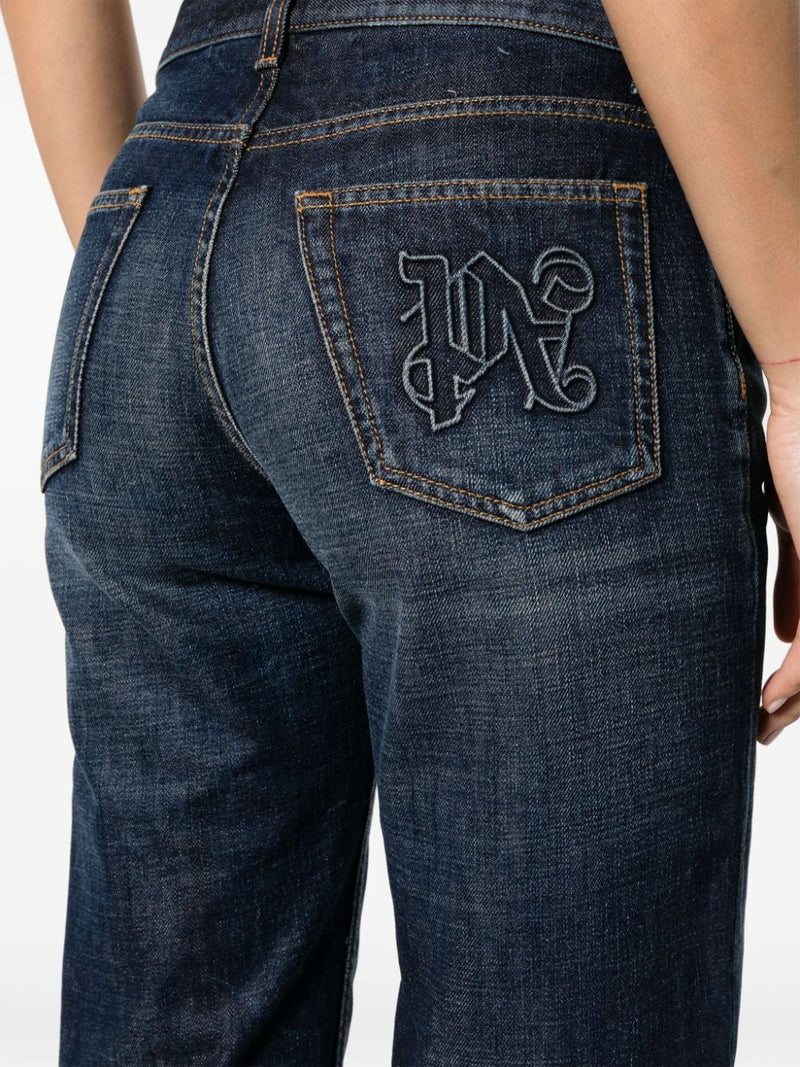 Palm Angels Straight leg denim jeans | Urbalenti™ NYC
