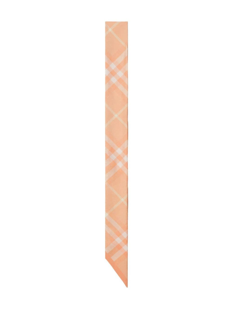Burberry Skinny Check Silk Scarf | Urbalenti™ NYC