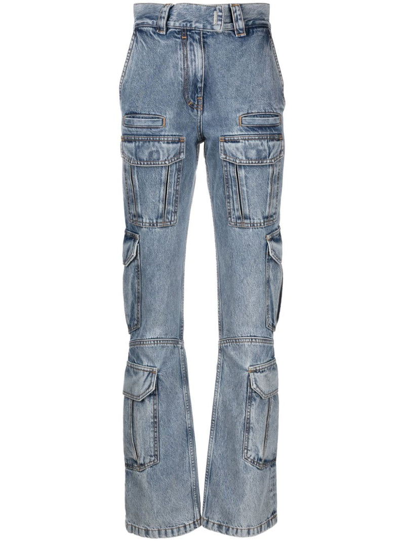 Givenchy Cargo denim cotton jeans | Urbalenti™ NYC