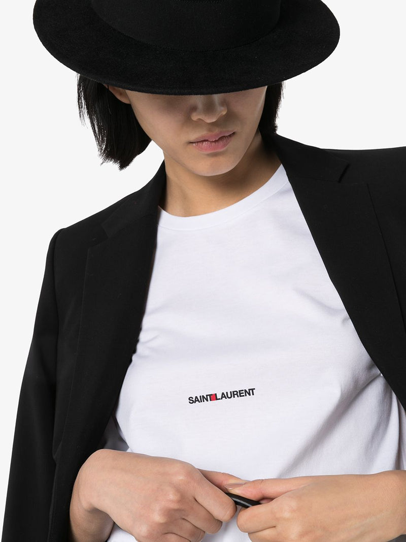 Saint Laurent logo print T-Shirt - L | Urbalenti™ NYC