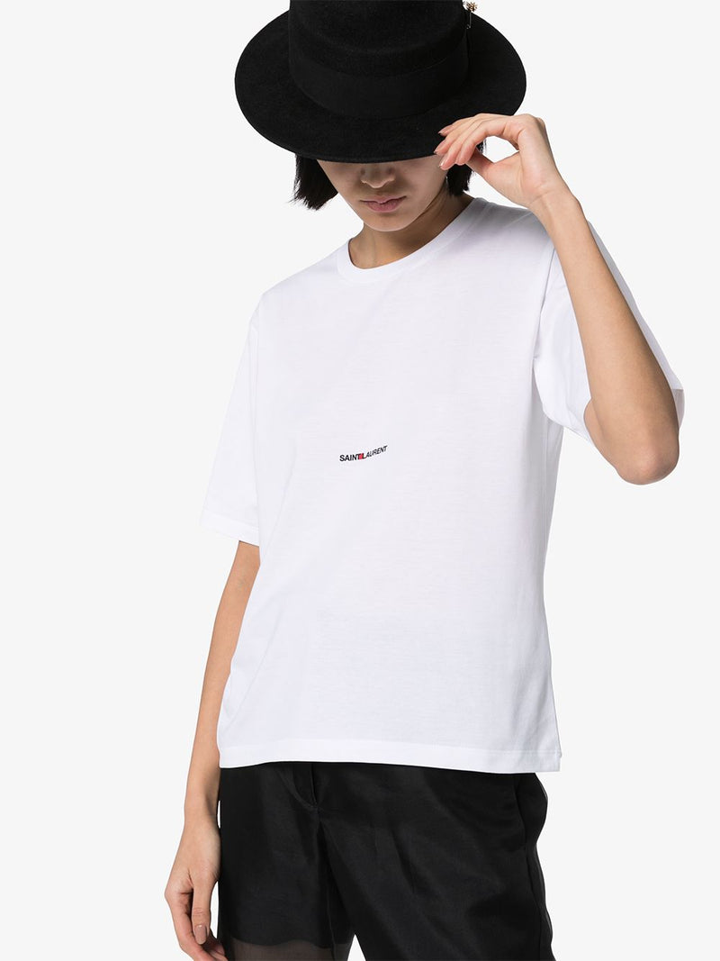Saint Laurent logo print T-Shirt - L | Urbalenti™ NYC