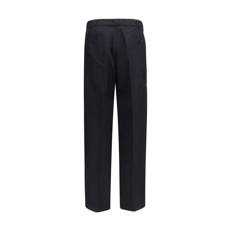Prada Black Cotton Casual Pants