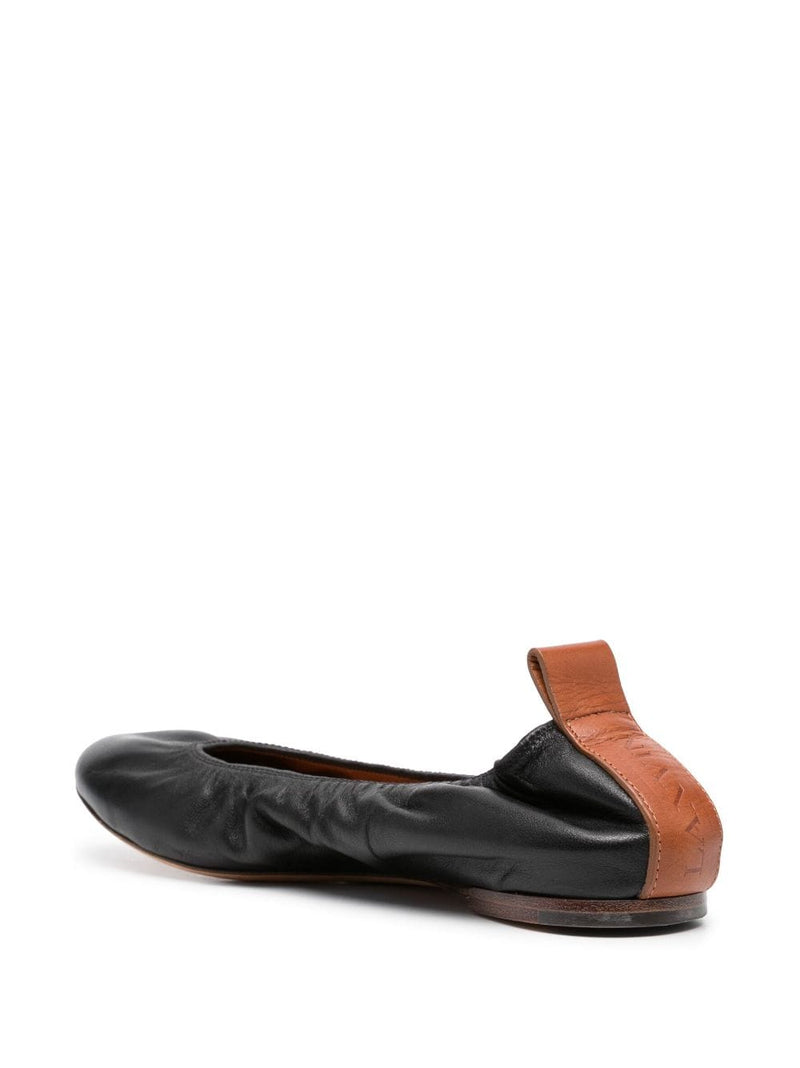 Lanvin Lanvin Leather Ballerina Shoes