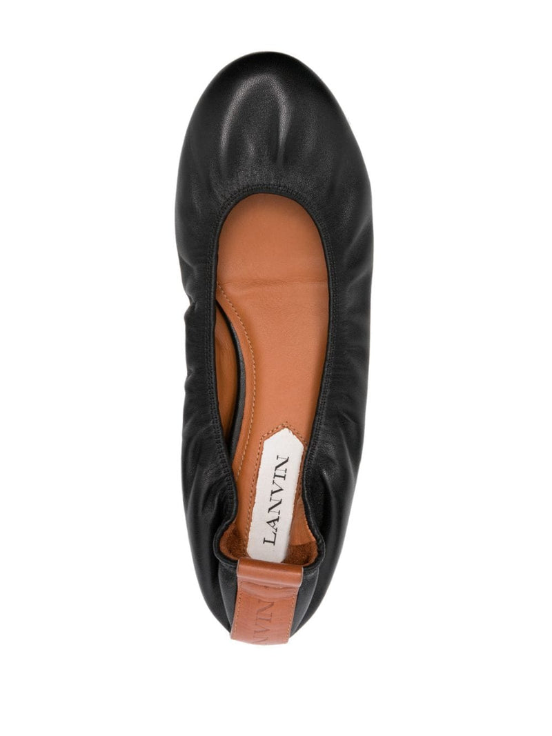 Lanvin Lanvin Leather Ballerina Shoes