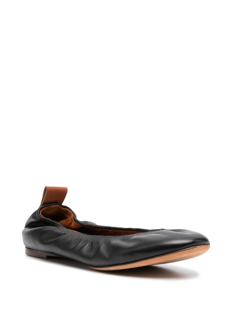 Lanvin Lanvin Leather Ballerina Shoes