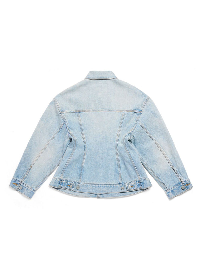 Balenciaga Hourglass silhouette denim jacket | URBALENTI™