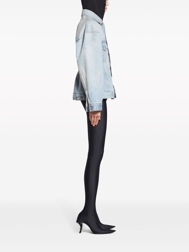 Balenciaga Hourglass silhouette denim jacket | URBALENTI™