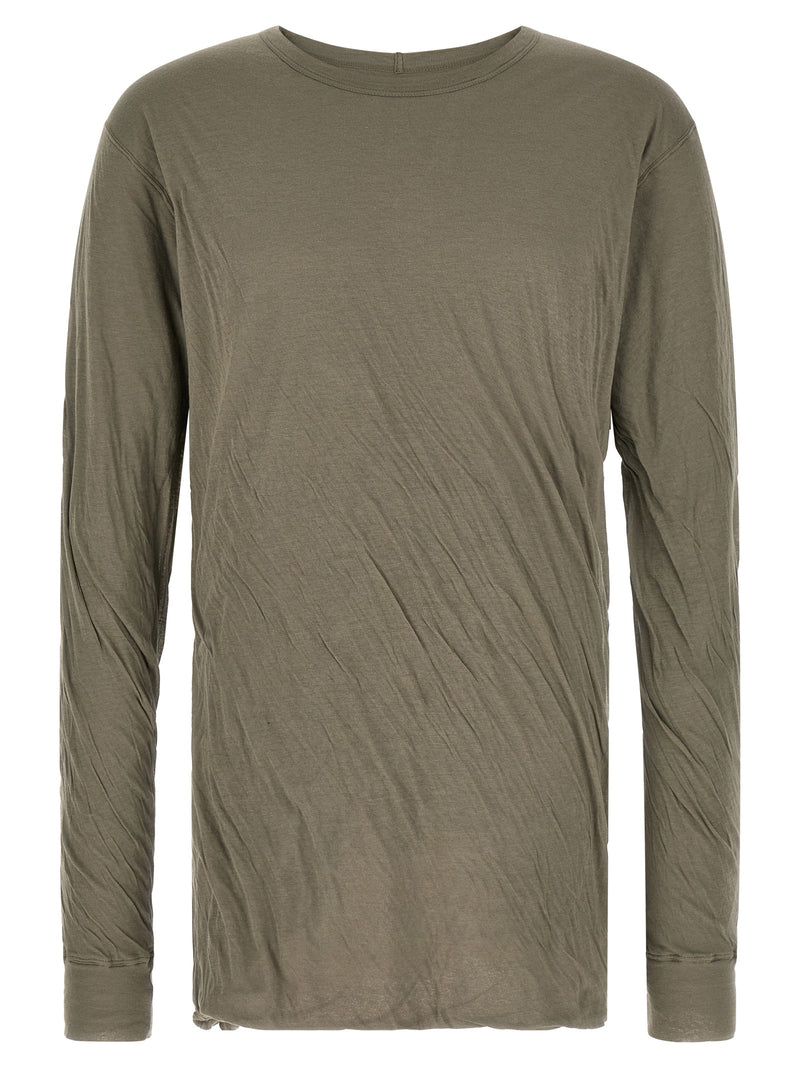 Rick Owens Gray Cotton T-Shirt